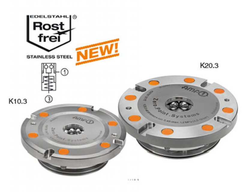 內(nèi)置安裝型零點(diǎn)定位器，圓形，帶止位